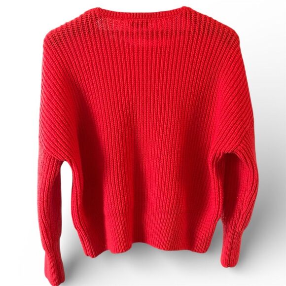 Sonoma Women's 2XL Red Floral Embroidered Pullover Sweater - Picture 2 of 6